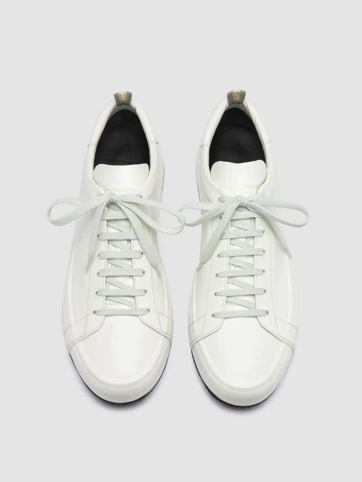 EASY 001 - Sneakers Basse in Pelle Bianca