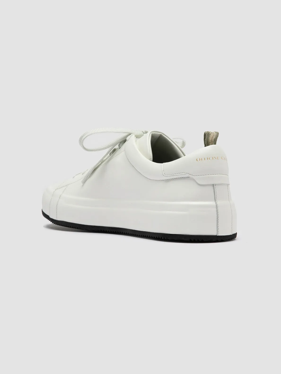 EASY 001 - Sneakers Basse in Pelle Bianca
