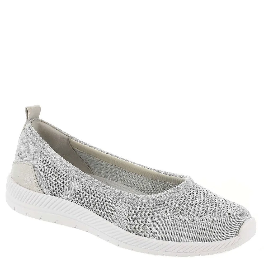 Easy Spirit Women's Glitz 2 Sneaker, Silver Knit, 8.5