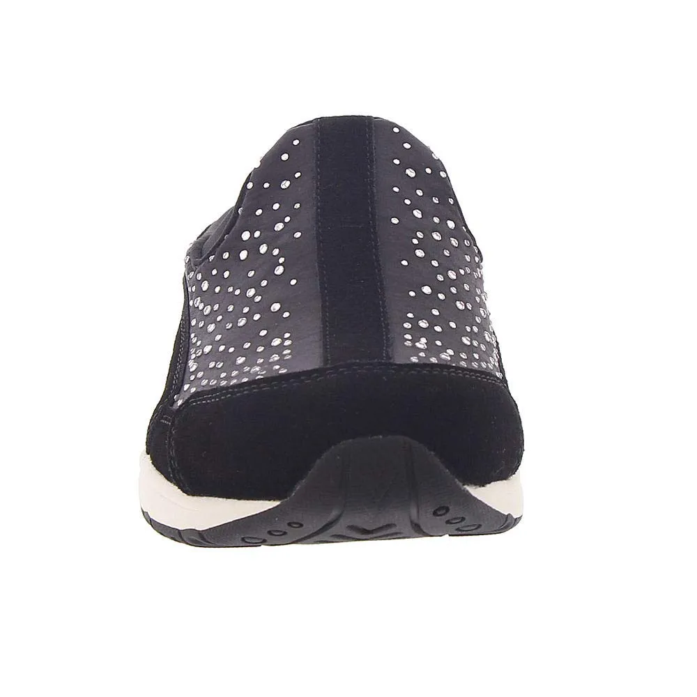 Easy Spirit Women's Travelstones Sneaker, Black 1, 9.5