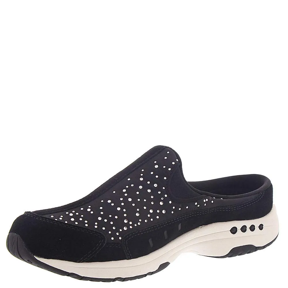 Easy Spirit Women's Travelstones Sneaker, Black 1, 9.5