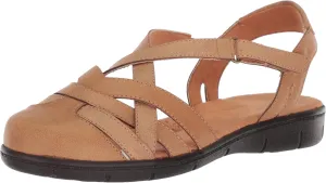 Easy Street Women's Garrett Sneaker, Luggage, 10 X-Wide