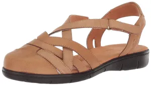 Easy Street Women's Garrett Sneaker, Luggage, 6 Narrow