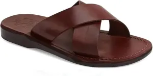 Elan - Leather Slide On Sandal - Men Sandals