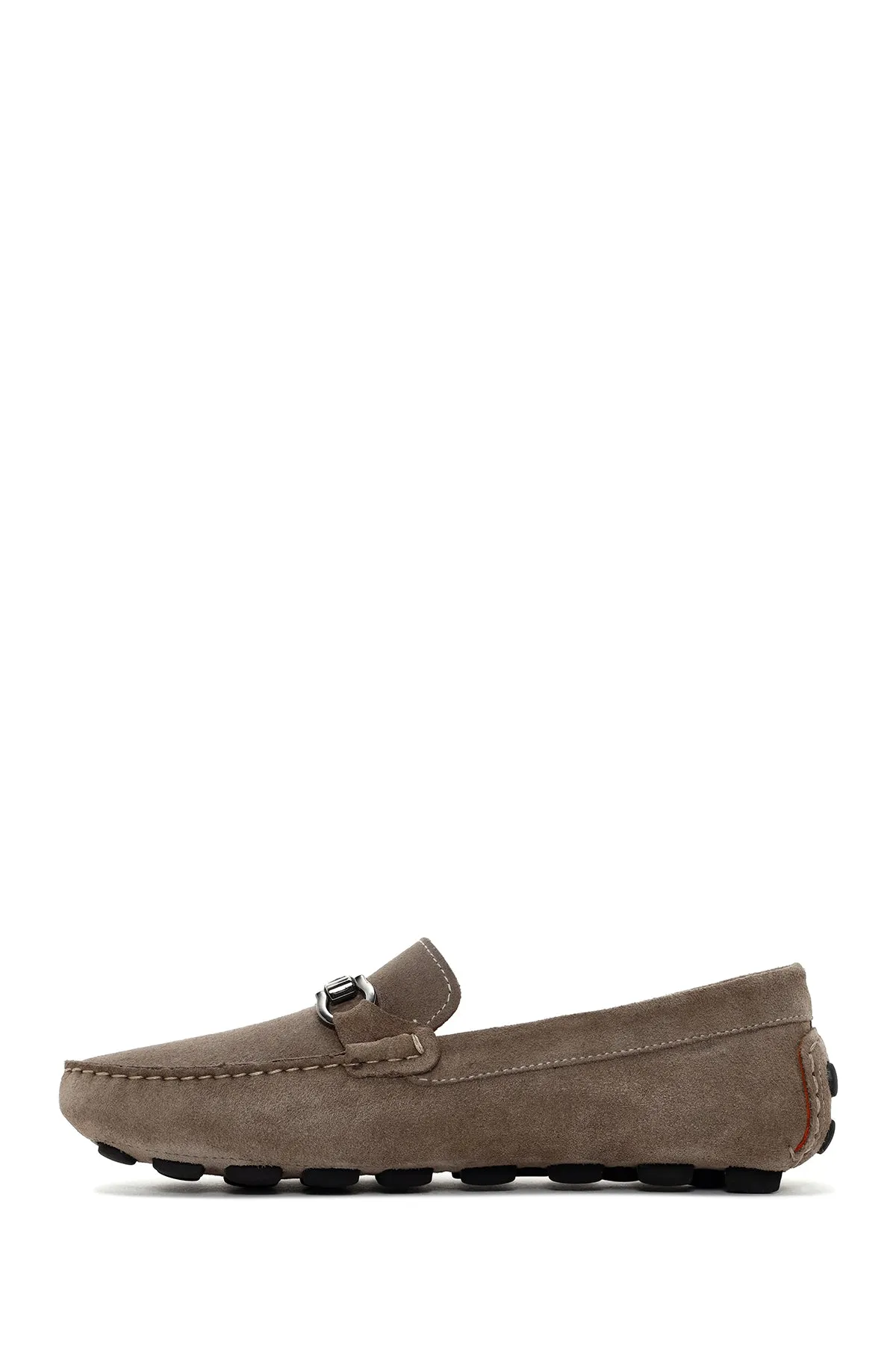 Erkek Vizon Süet Deri Loafer