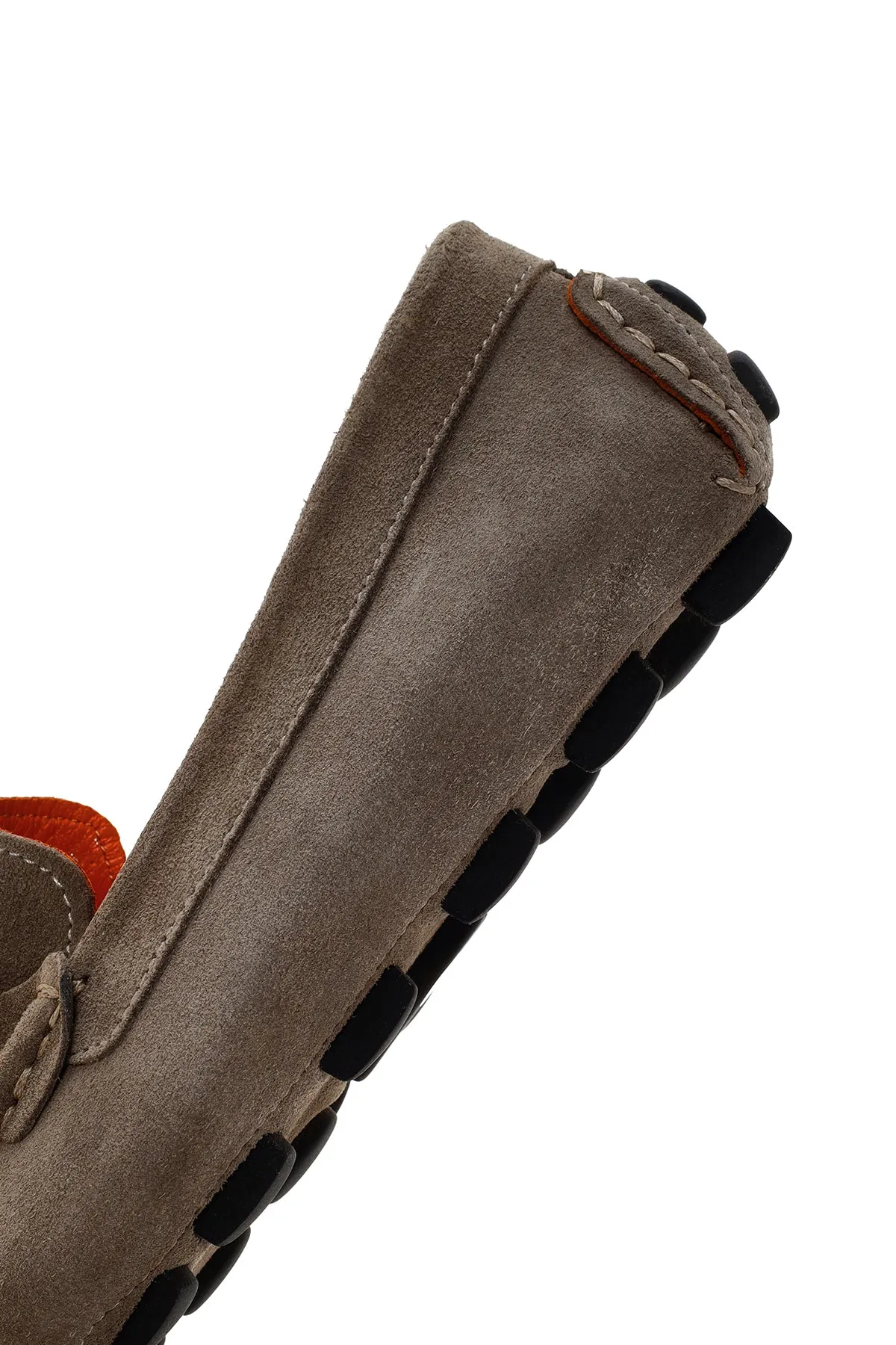 Erkek Vizon Süet Deri Loafer