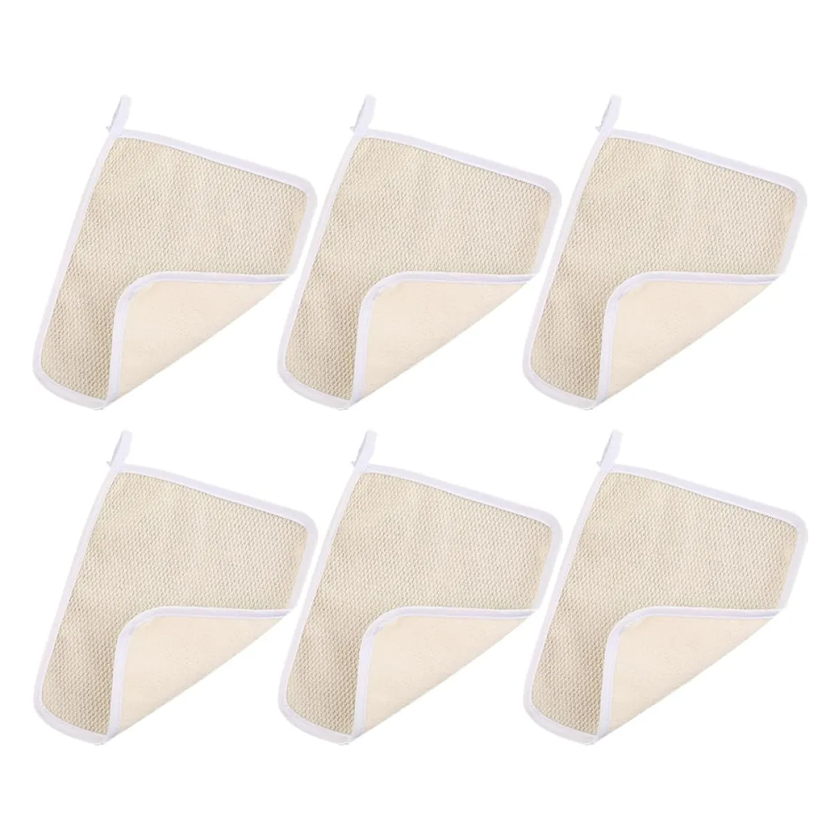 Exfoliating Wash Cloths for Bath Body Scrubbing Towel Anti-slip Quick Dry Soft Loop Design