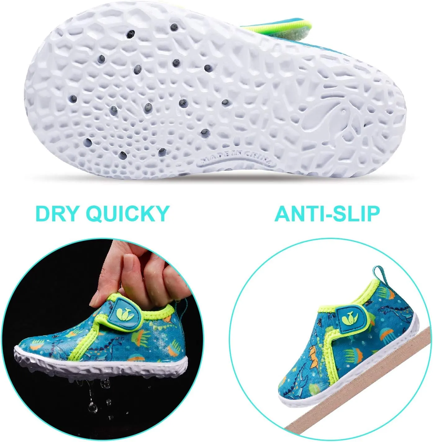 FEETCITY Baby Boys Girls Water Sport Shoes Barefoot Kids Aqua Socks Quick-Dry Beach Swim Pool Shoes