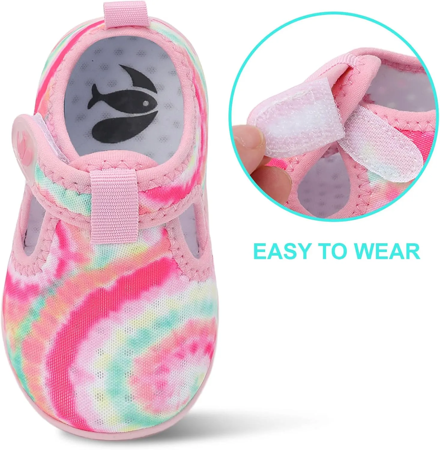 FEETCITY Boys Girls Water Shoes Kids Aqua Socks Quick Dry Barefoot for Beach Swimming Pool