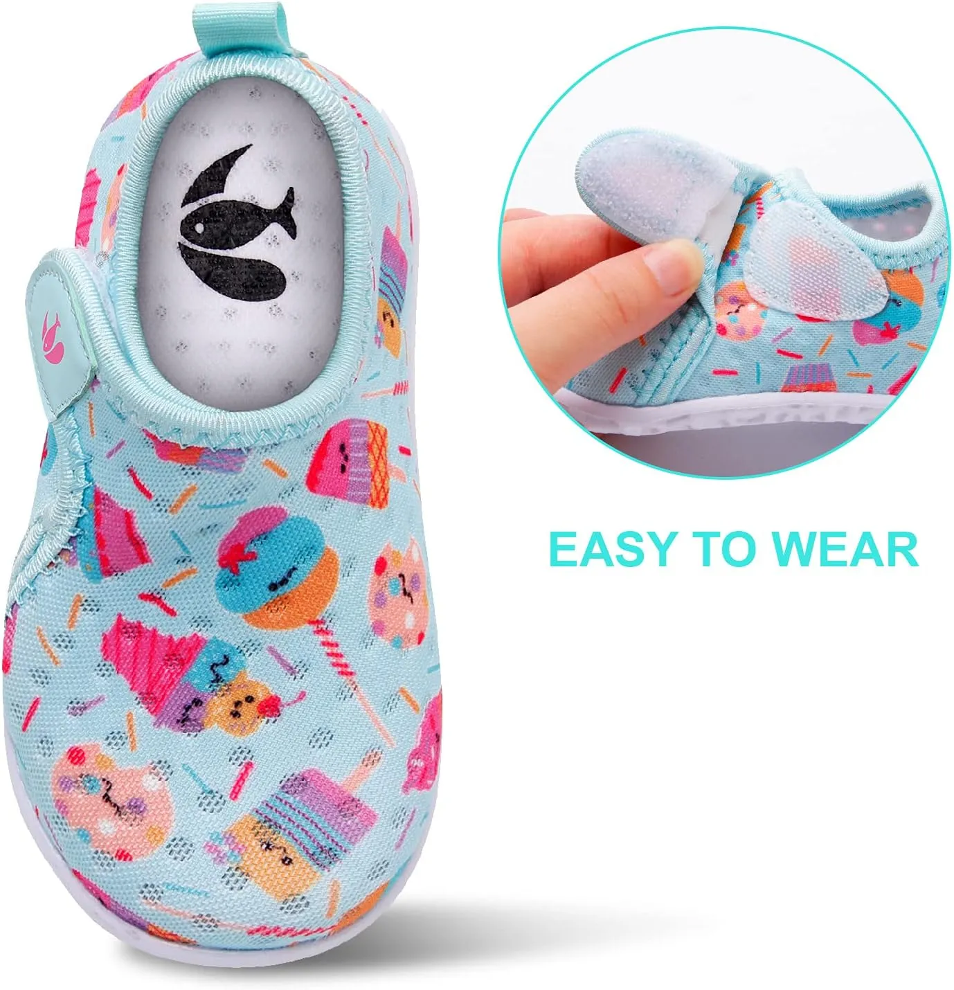 FEETCITY Boys Girls Water Shoes Kids Aqua Socks Quick Dry Barefoot for Beach Swimming Pool