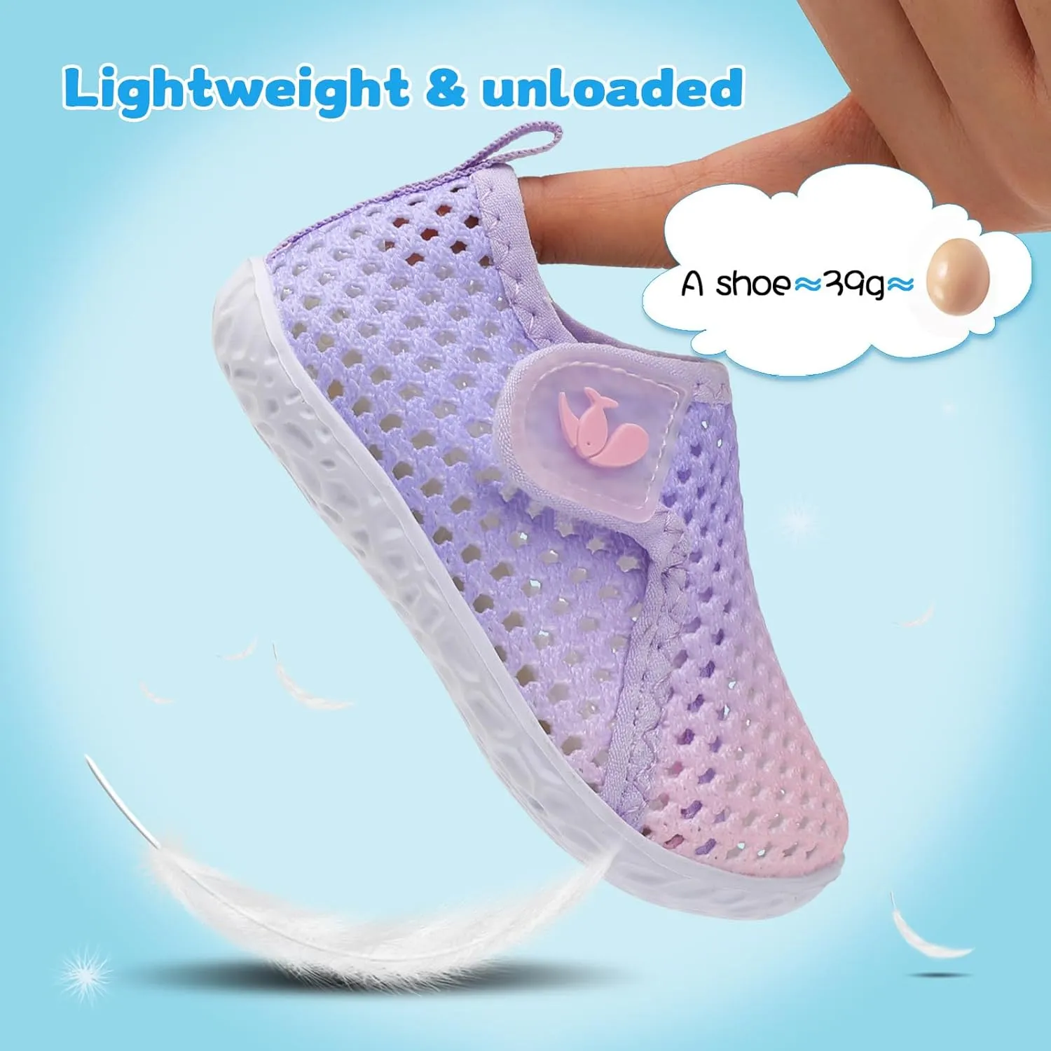 FEETCITY Boys Girls Water Shoes Kids Aqua Socks Quick Dry Barefoot for Beach Swimming Pool