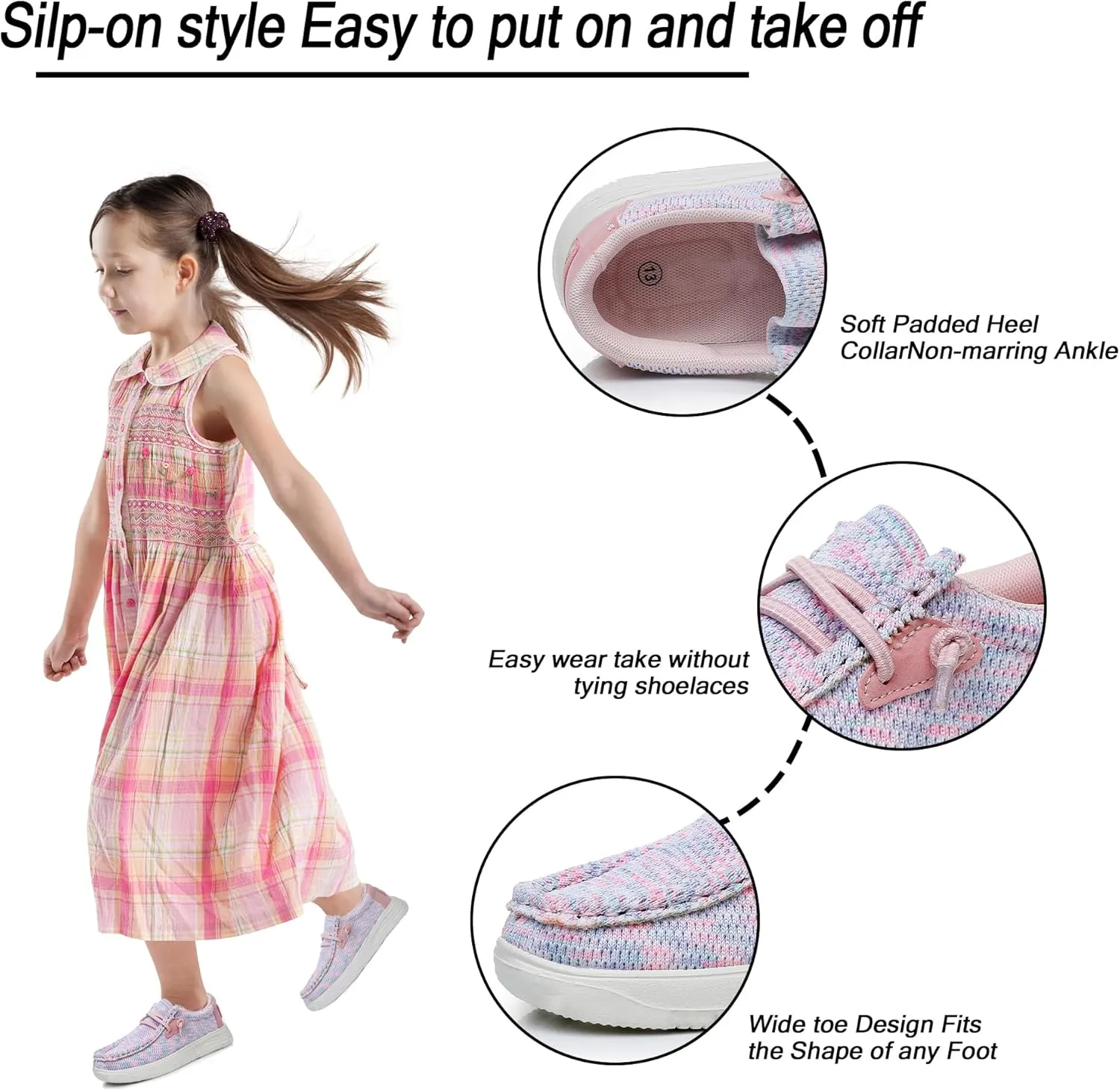 Felabo Kids Boys Girls Slip-On Casual Loafer(Toddler/Little Kid/Big Kid)