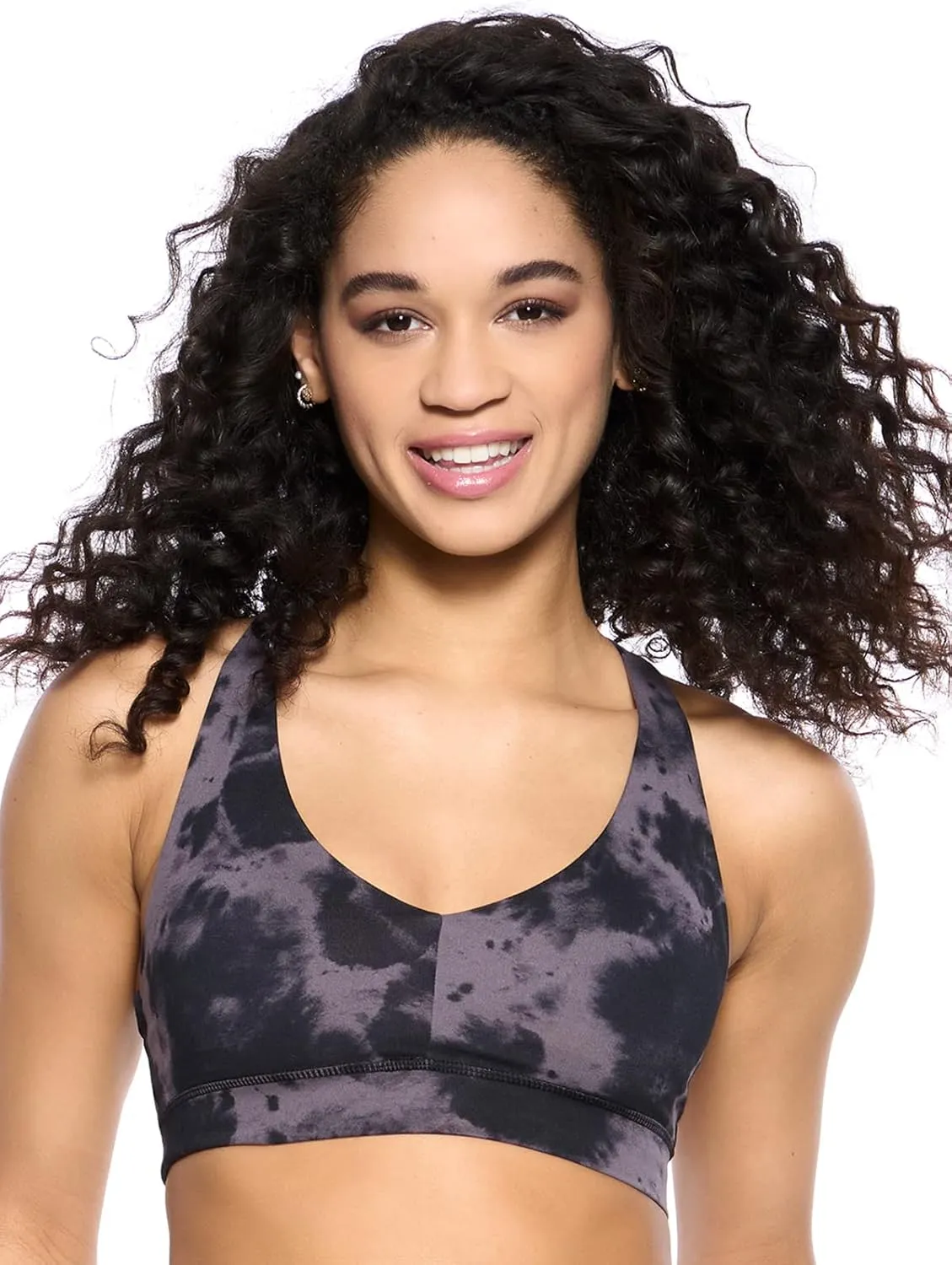 Felina - Velvety Soft Racerback Bralette 2-Pack Seamless Deep-V Bralettes with Removable Pads