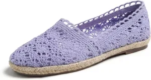 FEVERSOLE Close Toe Espadrilles Women's Comfort Breathable Slip On Flats Shoes