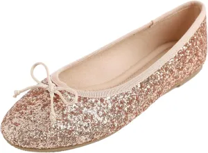 FEVERSOLE Women's Macaroon Colorful Memory Foam Cushion Insock Patent Ballet Flat