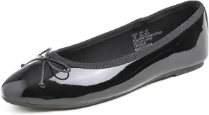 FEVERSOLE Women's Macaroon Colorful Memory Foam Cushion Insock Patent Ballet Flat