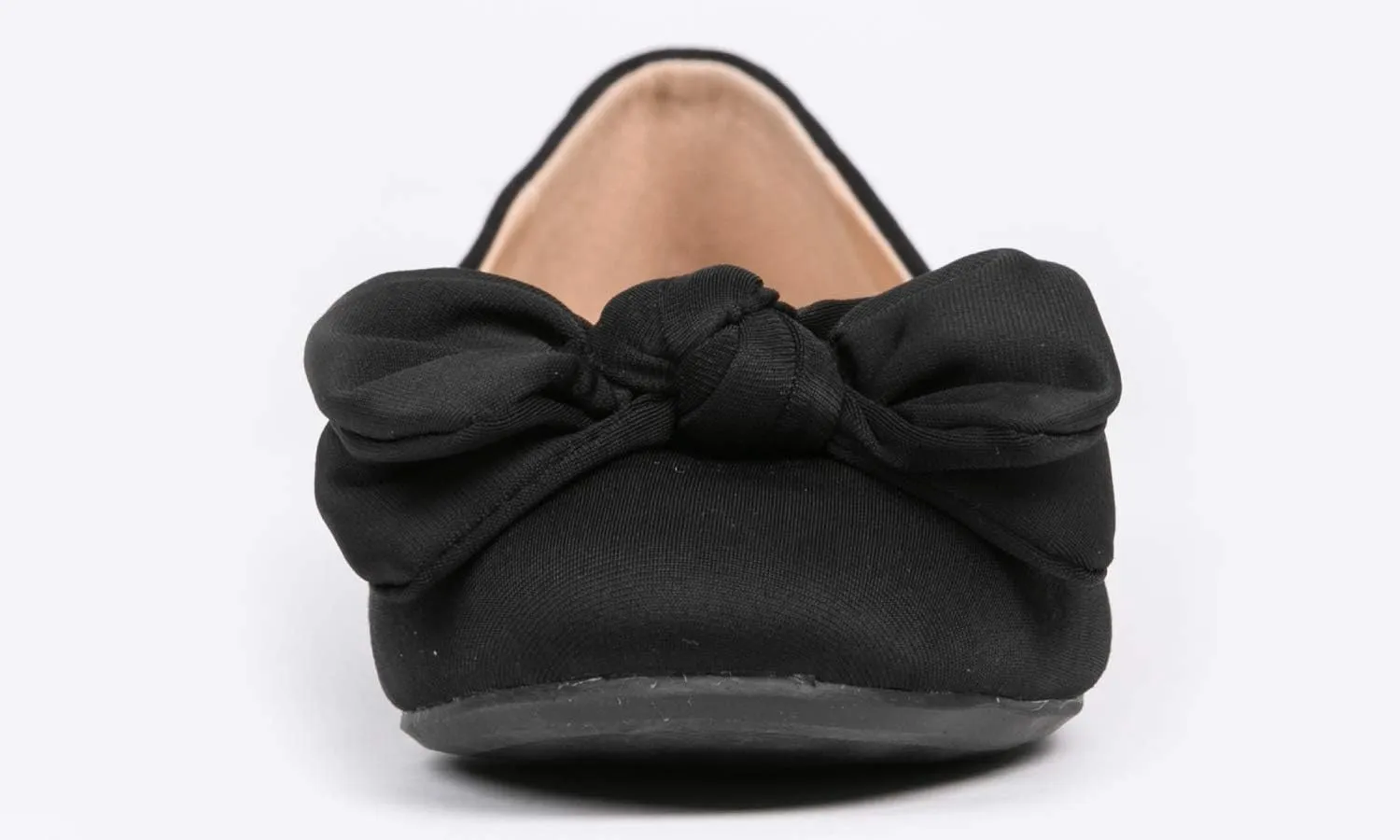 Feversole Women's Round Toe Cute Bow Trim Ballet Flats
