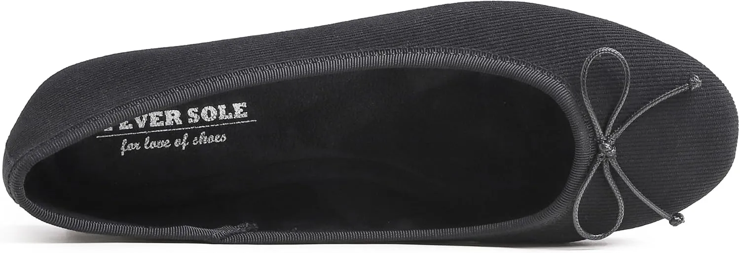 FEVERSOLE Women's Ultra Soft Colorful Memory Foam Cushioned Faux Suede Home Ballet Flats