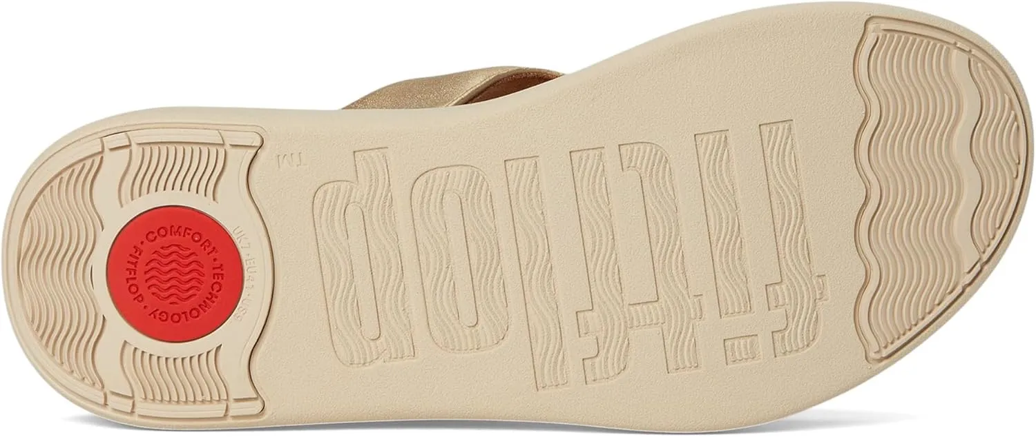 FitFlop Women's F-Mode Go Adjustable Flatform Toe-Post Sandals Wedge
