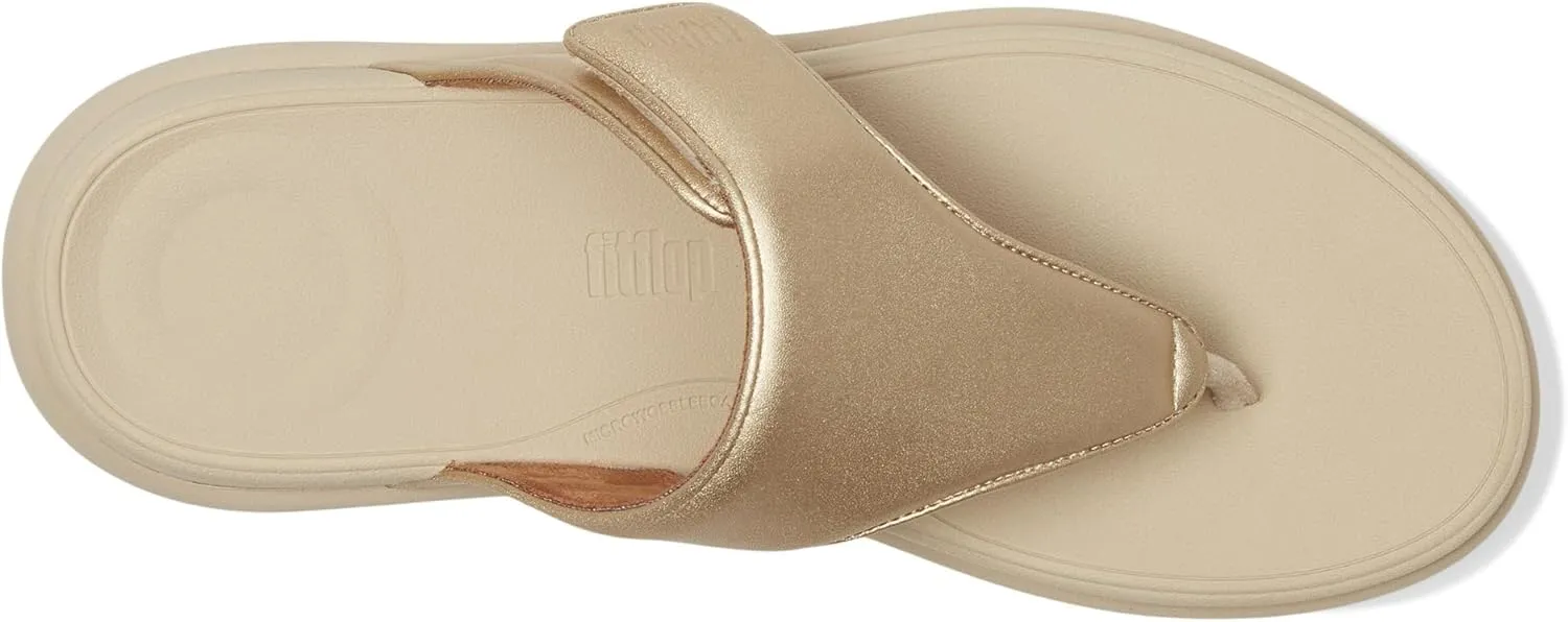 FitFlop Women's F-Mode Go Adjustable Flatform Toe-Post Sandals Wedge