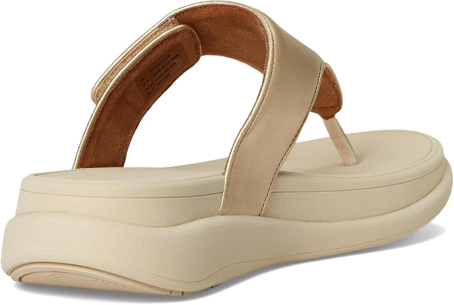 FitFlop Women's F-Mode Go Adjustable Flatform Toe-Post Sandals Wedge