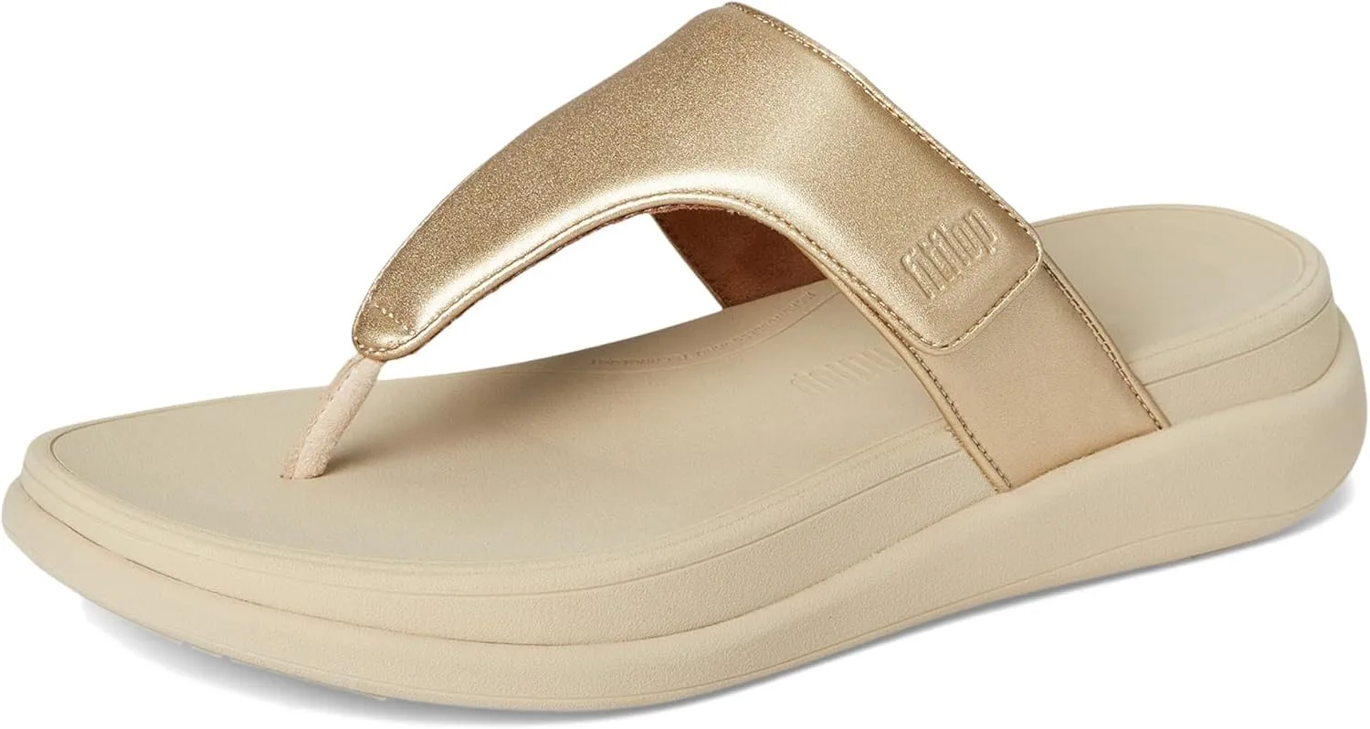 FitFlop Women's F-Mode Go Adjustable Flatform Toe-Post Sandals Wedge