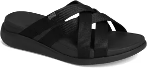 FitFlop Women's F-Mode Go Webbing Flatform Strappy Slides Wedge Sandal
