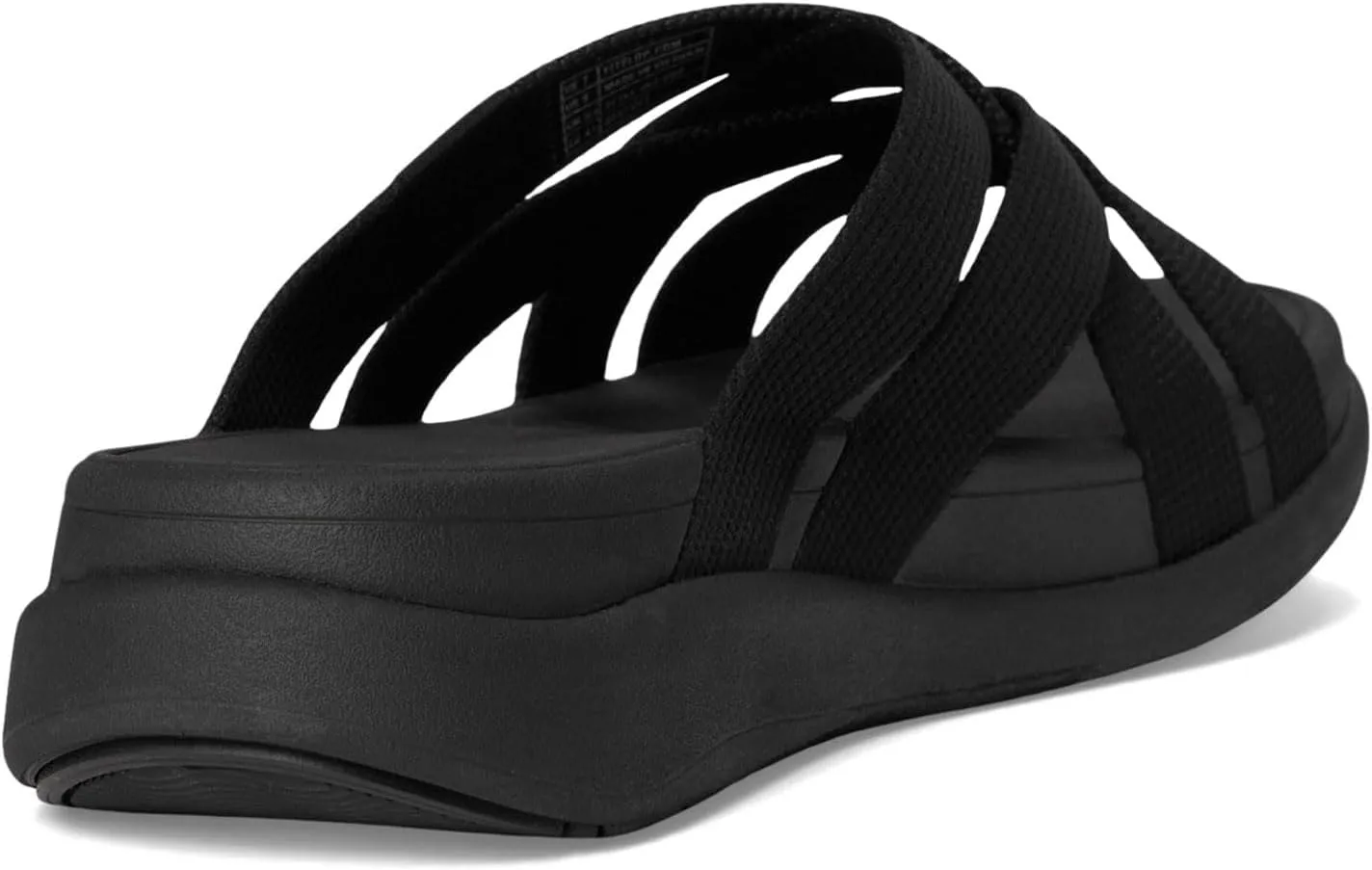 FitFlop Women's F-Mode Go Webbing Flatform Strappy Slides Wedge Sandal