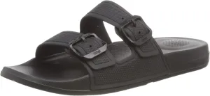 Fitflop Women's Glides Flat Sandal, All Black, 9