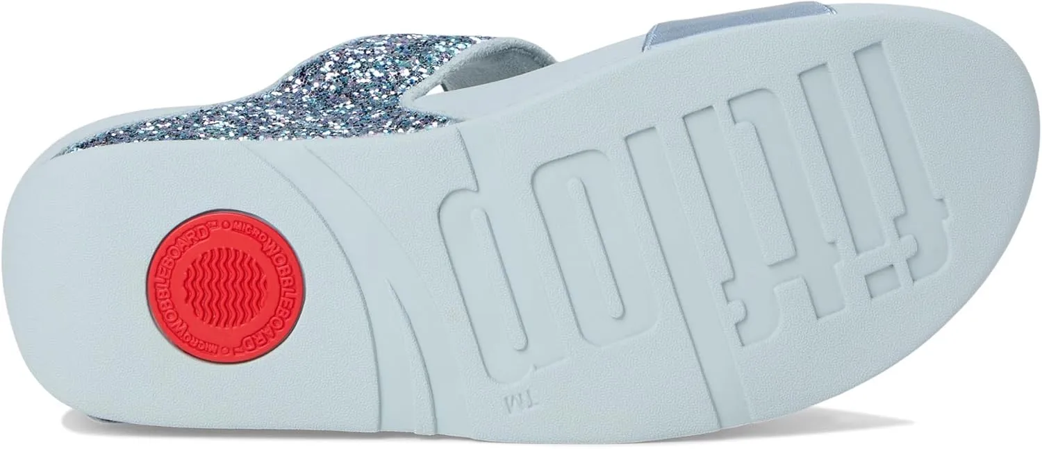 FitFlop Women's Lulu Multi-Tonal Glitter Slides Wedge Sandal