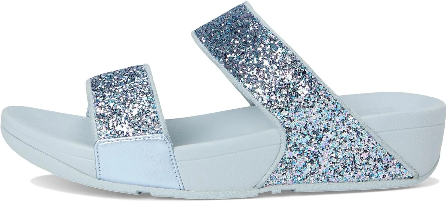 FitFlop Women's Lulu Multi-Tonal Glitter Slides Wedge Sandal