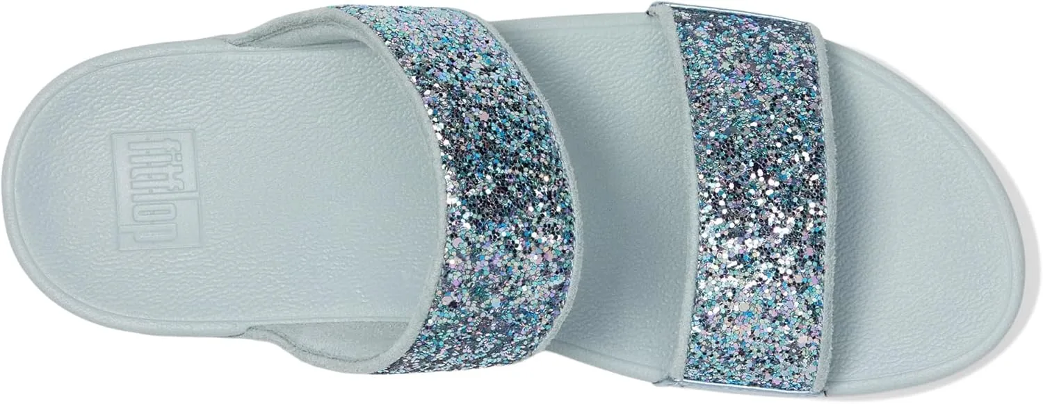 FitFlop Women's Lulu Multi-Tonal Glitter Slides Wedge Sandal