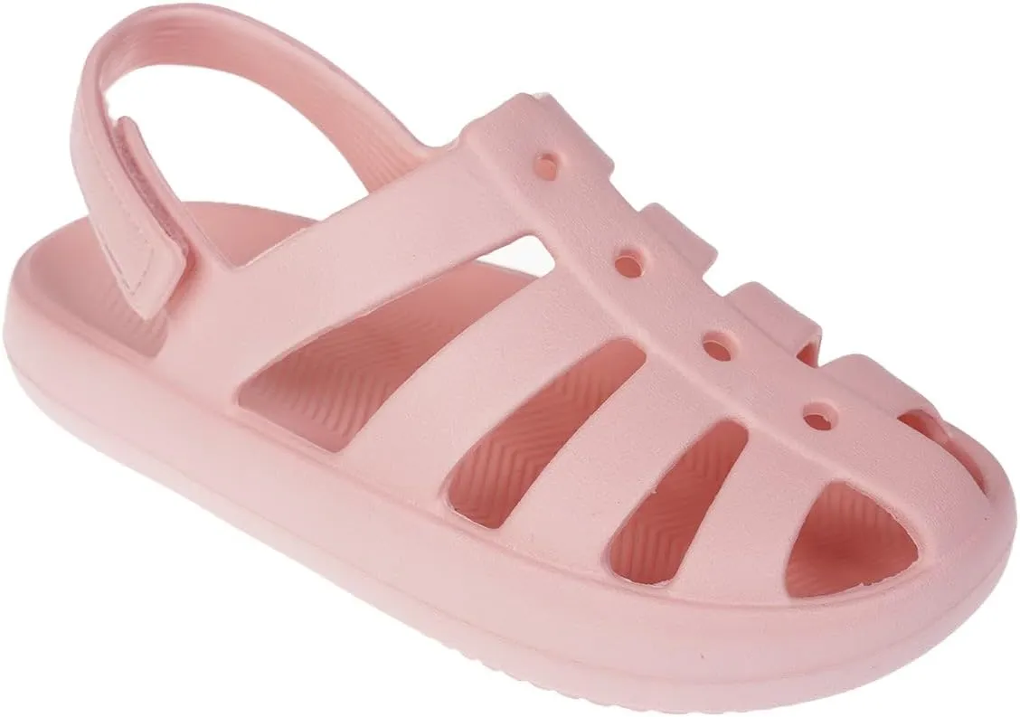 Foamwalk Girl's EVA Slides Fisherman, Buckle Clogs Kids Cloud Slides - Slip On Sandals for Girls Toddler/Little Kid/Big Kid