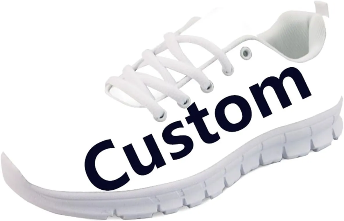 Forchrinse Hawaiian Hibiscus Leaves Lightweight Running Shoes Non Slip Soft Walking Shoes Casual Athletic Shoes