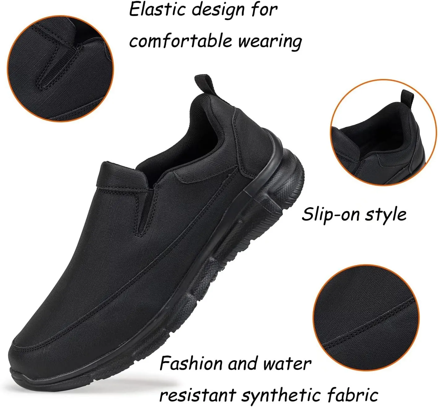 Frank Mully Men's Slip On Walking Shoes Lightweight Casual Knit Loafer Sneakers Comfortable Mesh Work Shoes Athletic Walking Shoes for Men Breathable