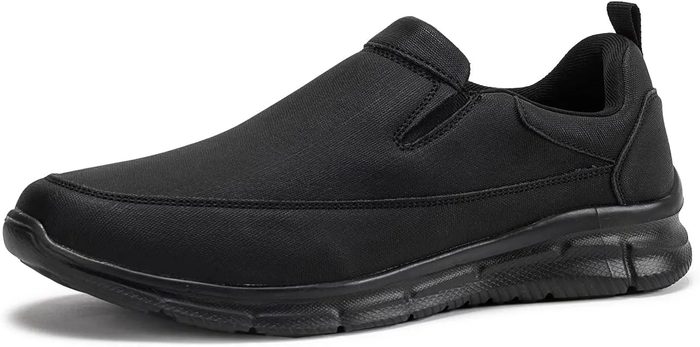 Frank Mully Men's Slip On Walking Shoes Lightweight Casual Knit Loafer Sneakers Comfortable Mesh Work Shoes Athletic Walking Shoes for Men Breathable