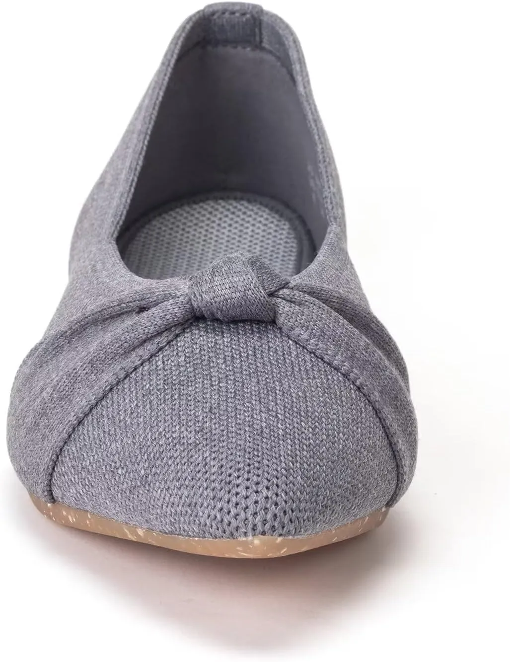 Frank Mully Womens Flat Shoes Classic Pointed Toe Flats Knitted Dress Shoes Soft Flats for Woman Comfortable Dressy
