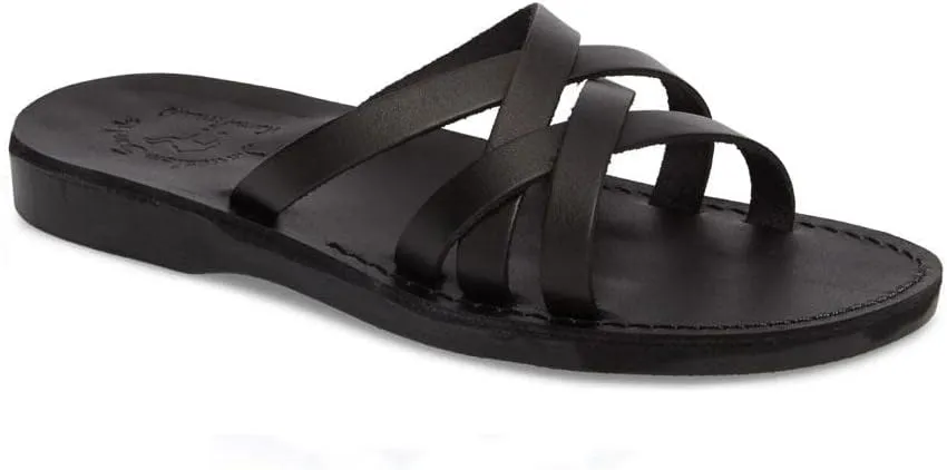 Gad - Leather Criss Cross Strap Sandal - Mens Sandals
