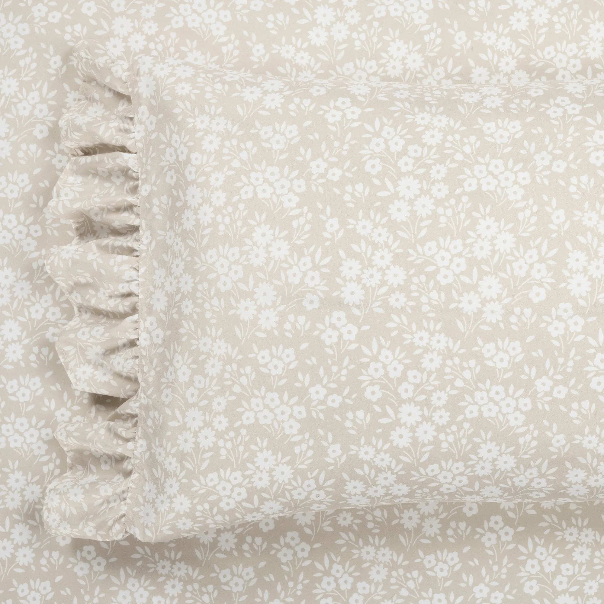 Garden Of Flowers Ruffle Sheet Set
