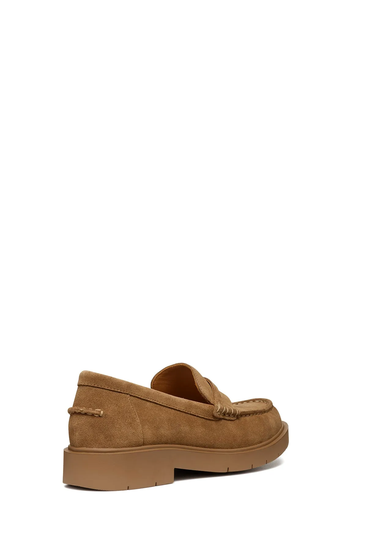Geox Kadın Taba Spherica Ec1 Süet Maskülen Loafer