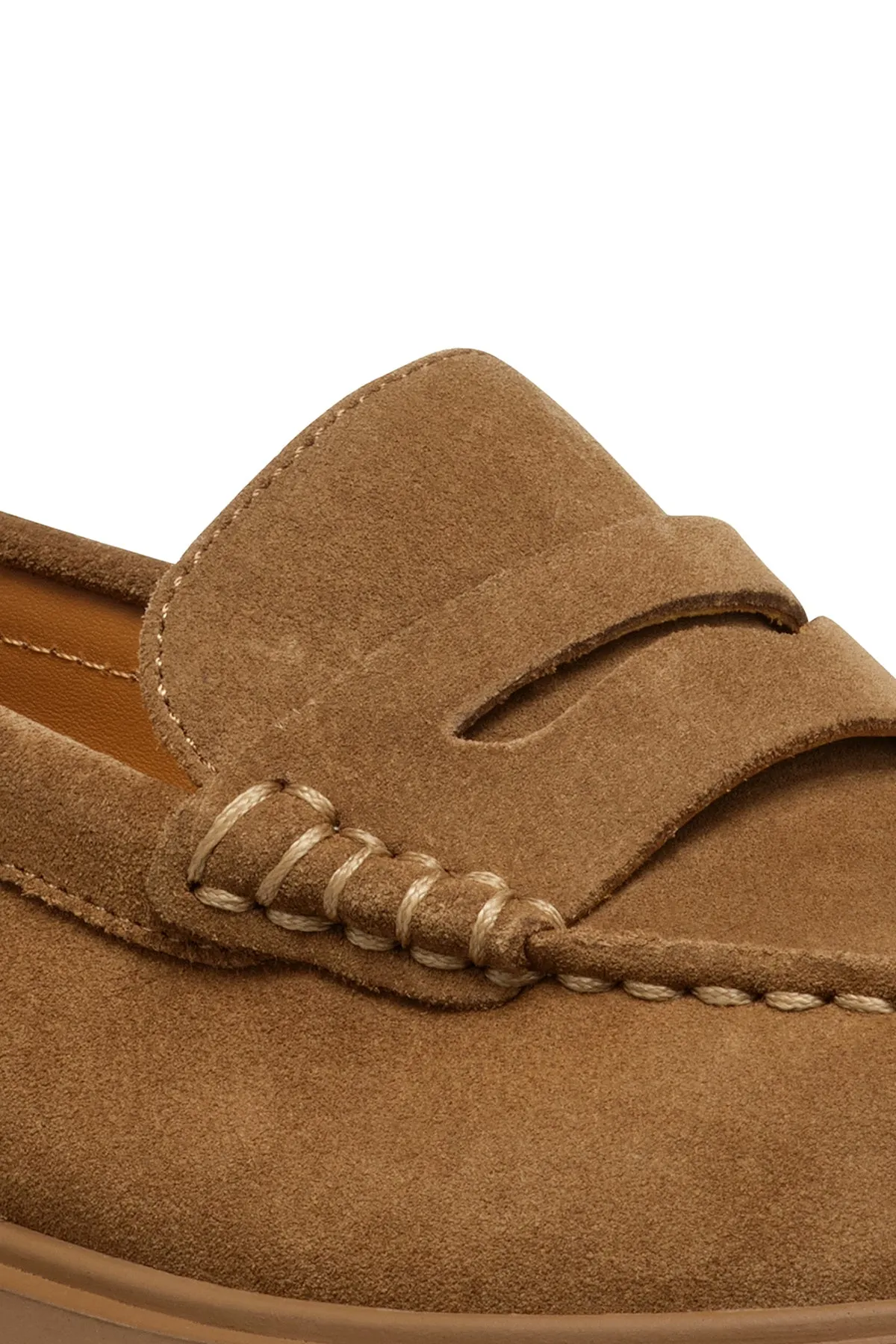 Geox Kadın Taba Spherica Ec1 Süet Maskülen Loafer