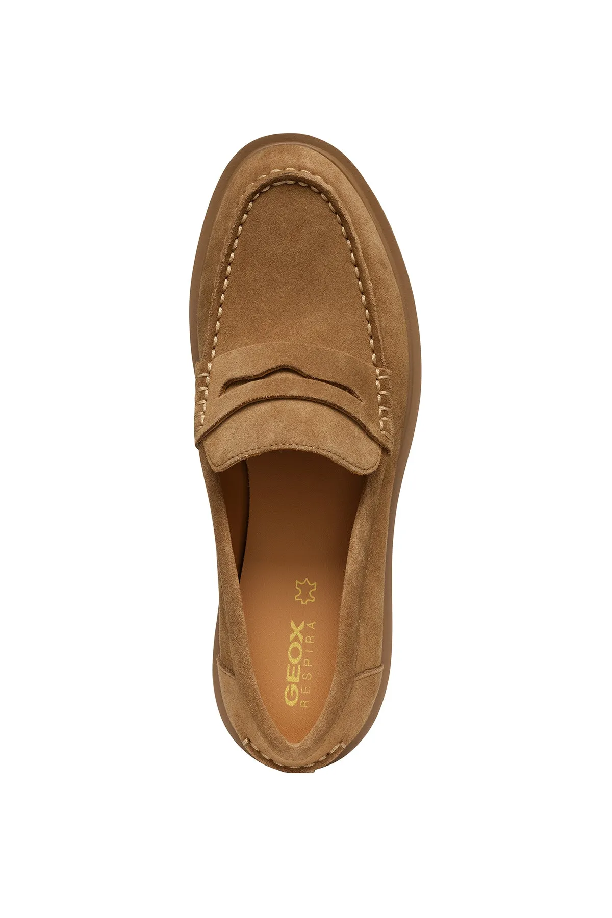 Geox Kadın Taba Spherica Ec1 Süet Maskülen Loafer