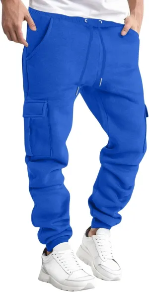GIERIDUC Men's Zipper Fly Flare Leg Pants Men's Lightweight Athletic Pants Big and Tall Dress Slacks Mens Long Workout Pants