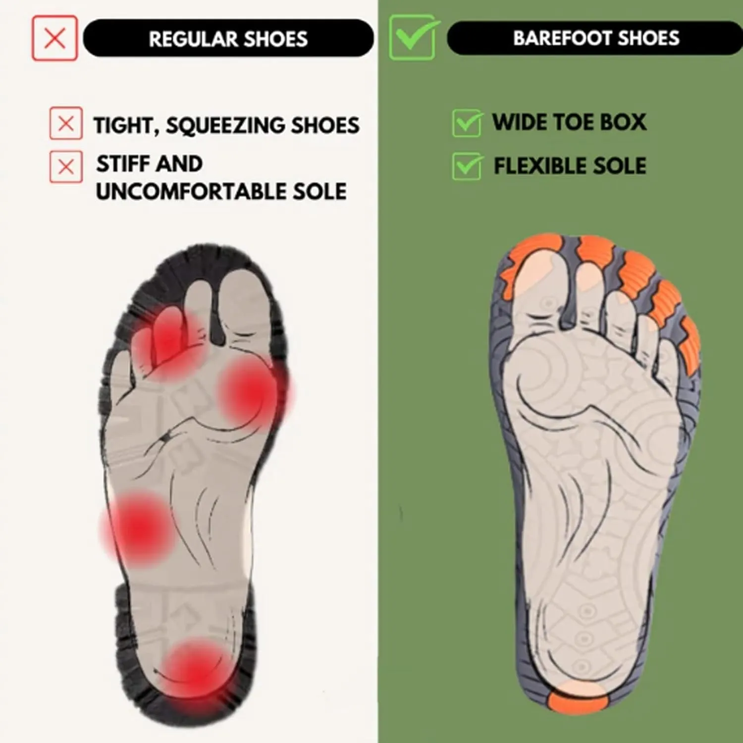 Giltpeak Hike Barefoot Shoes Women Men, Pro Wide Slip-On Minimalist Athletic Quick Dry Baresteps Shoes Unisex