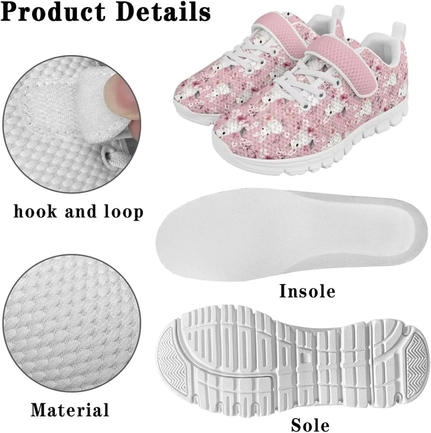 Girls Slip On Sneakers Cute Animal Little Kids Shoes School Tennis Shoes
