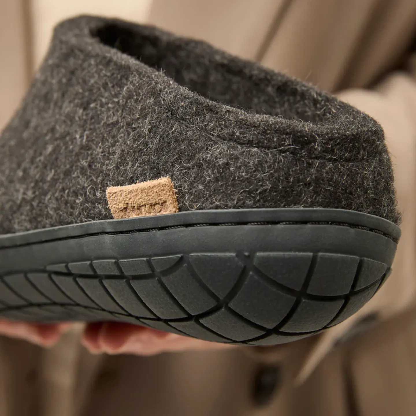 Glerups The Slip-On Charcoal - Black Rubber