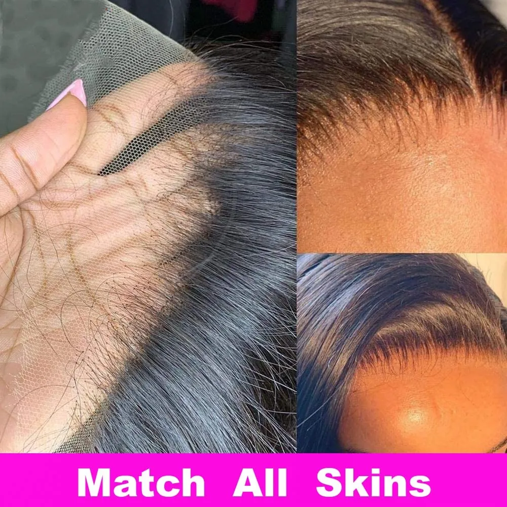 Glueless Italian Yaki Straight 13x4 HD Lace Front Wigs for Black Women 10 Inch Kinky Straight Human Hair Bob Wigs with Baby Hair Pre Plucked Bleached Knots 130% Density Free Parting