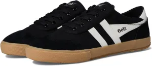 Gola Women's Badminton Sneaker, Black/Off White/Gum, 9