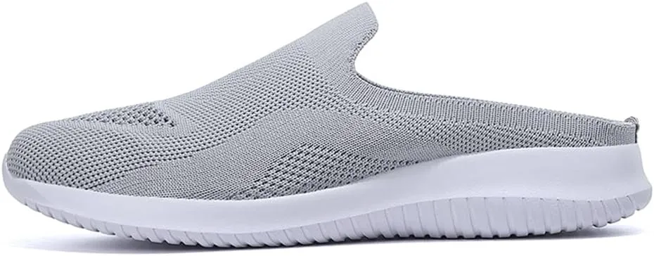 GOSPT Women's Backless Slip on Mesh Sneakers Shoes Ladies Comfortable House Slippers