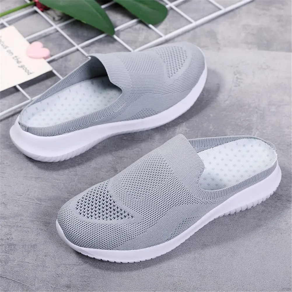 GOSPT Women's Backless Slip on Mesh Sneakers Shoes Ladies Comfortable House Slippers
